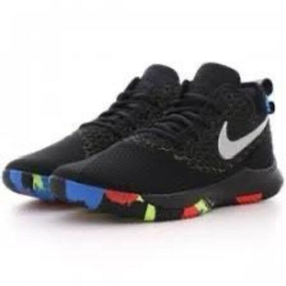 Nike Men's Size 12 Lebron James Witness Athletic Shoe Black Multi Sneaker Gym - Picture 1 of 14